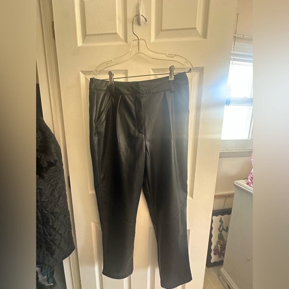 Top shop leather pants